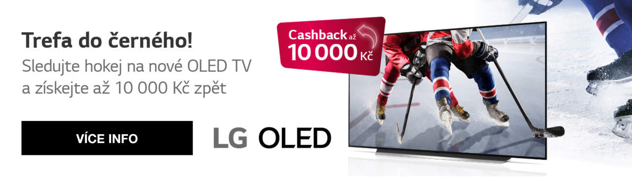 Cashback až 10 000 Kč na televize LG OLED a audio