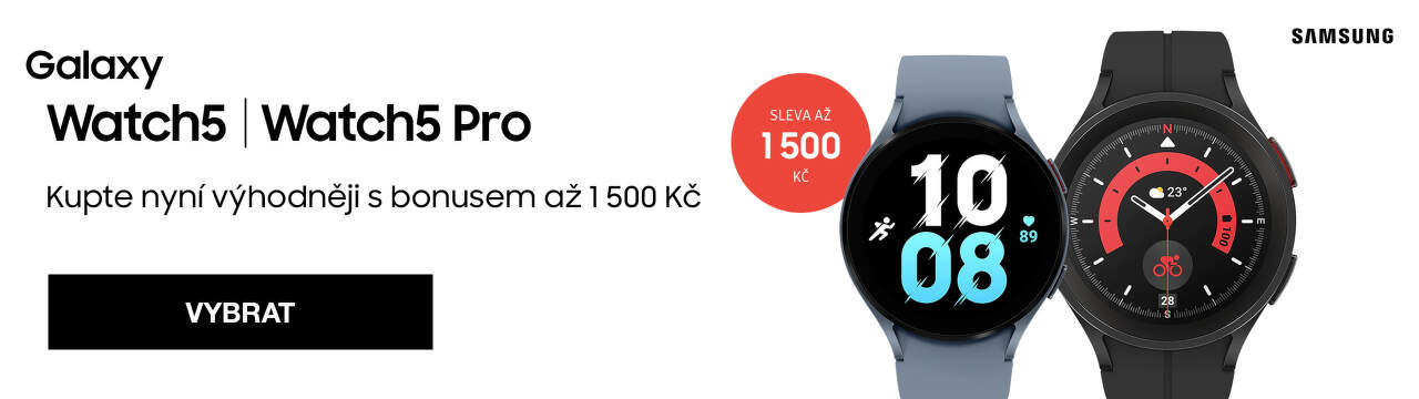 Extra sleva až 1 500 Kč na hodinky Samsung Galaxy Watch5