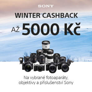 Zimní cashback na foto produkty Sony