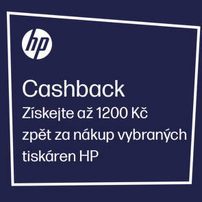Cashback až 1 200 Kč na vybrané tiskárny HP