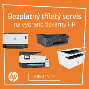 3letá záruka na vybrané tiskárny HP
