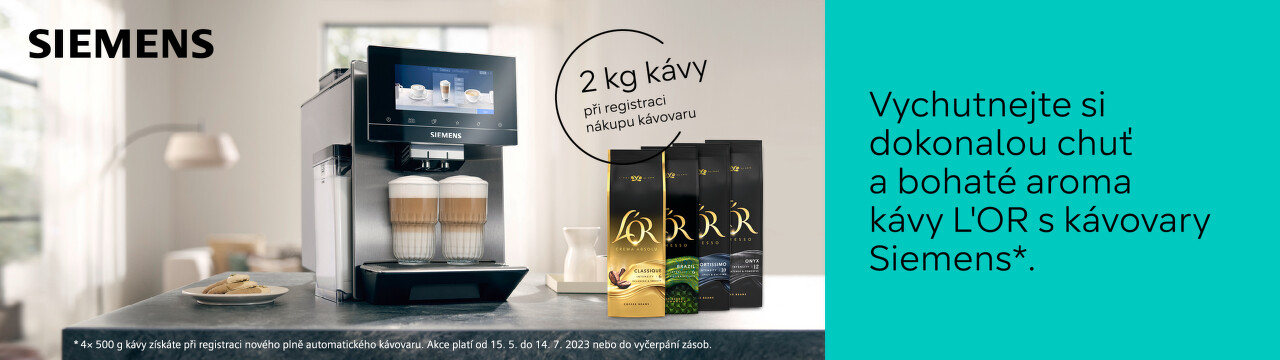2 kg kávy jako dárek ke kávovarům Siemens