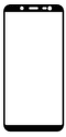 Qsklo ochranné sklo pro Samsung Galaxy J6 2018, černá