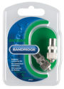 Bandridge BPP655 Anténní konektor + zásuvka, poniklované