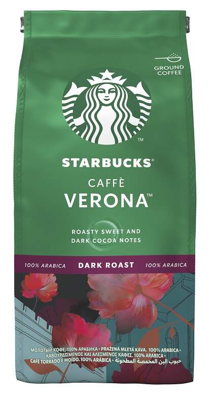 Mletá káva Starbucks® DARK Caffe Verona Dark Roast 200 g