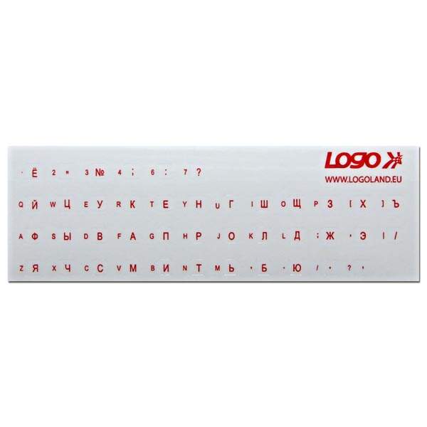 Other accessories LOGO ENNR012M0L keyboard stickers - azbuka (red)