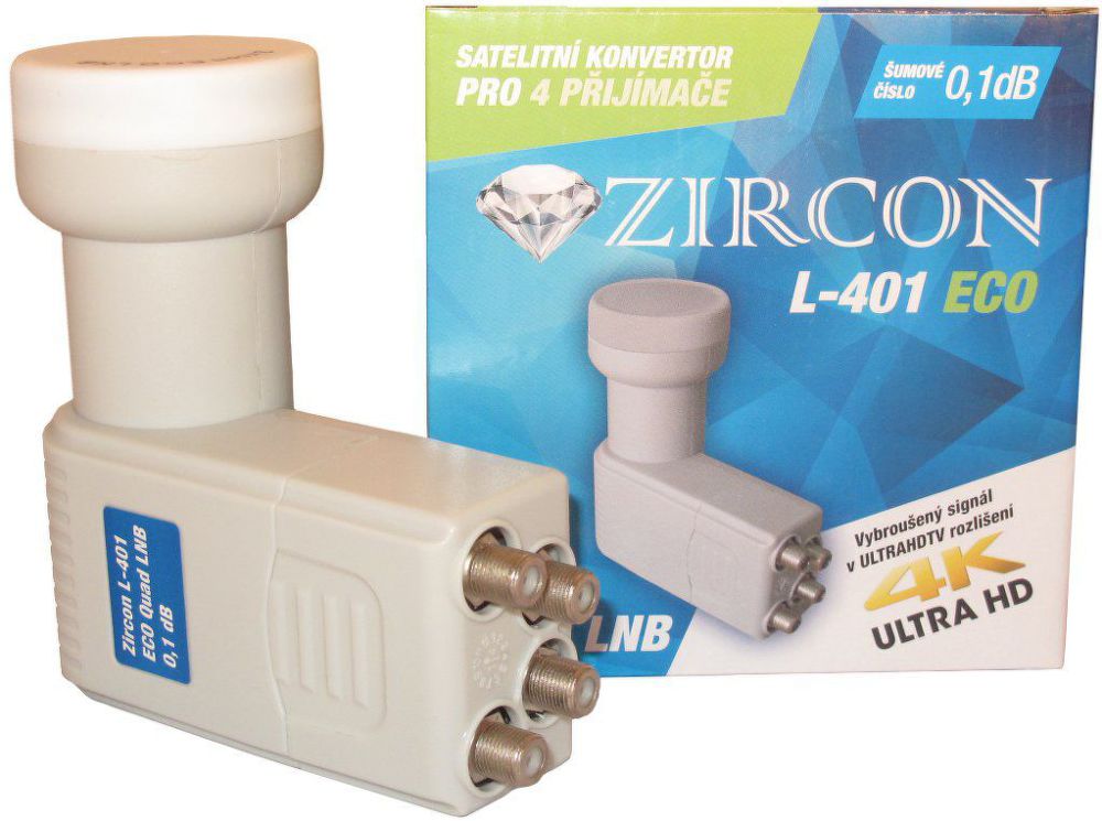 LNB konvertor Zircon L401 Quad Eco LNB