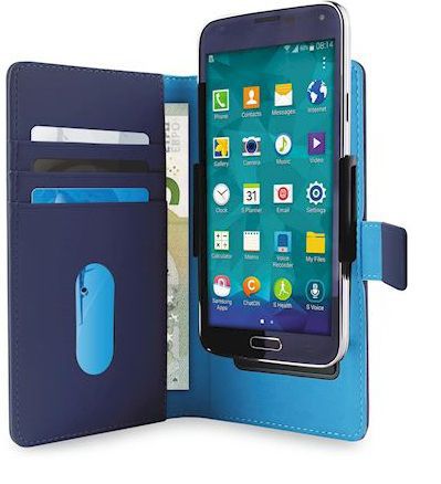 Pouzdro Puro pouzdro s přihrádkou na karty 5,1" (XL, modrá)
