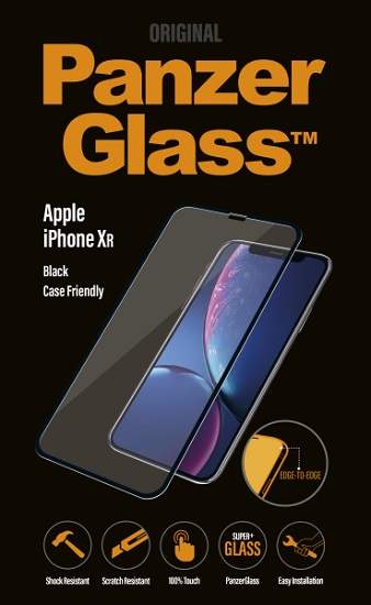 Sklo PanzerGlass ochranné sklo pro Apple iPhone Xr černé