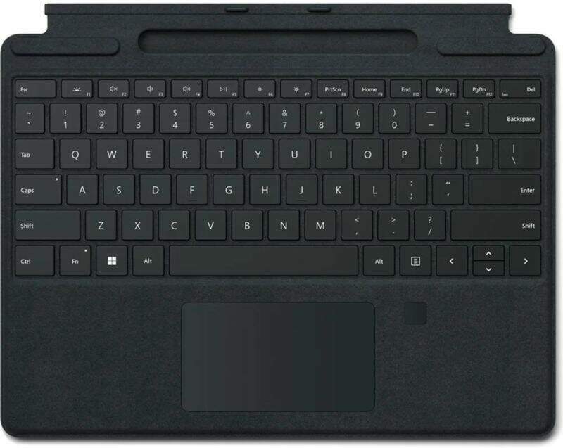 Tabletová klávesnice Microsoft Surface Pro Signature Finger Reader CZ/SK černé