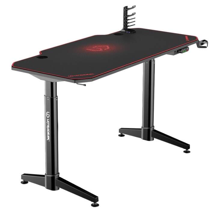 Herní stůl Ultradesk Level černo-červený