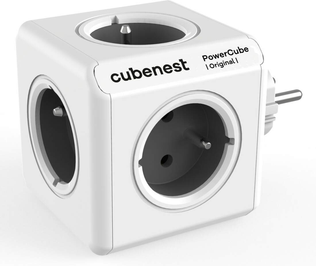 PowerCube Original Grey Cubenest Socket Splitter
