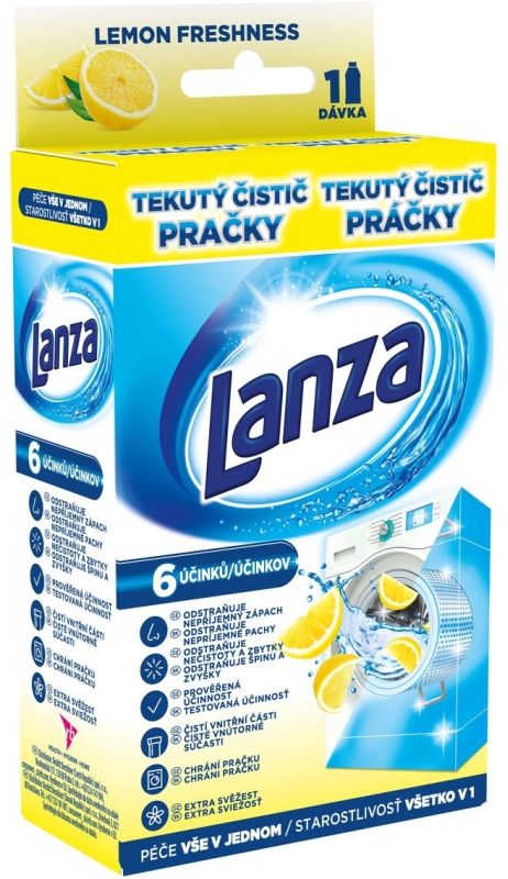 Čistič práčky Lanza Citron tekutý čistič pračky 250 ml
