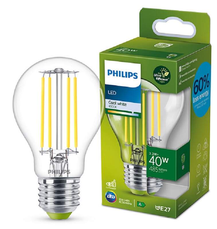 LED bulb Philips 2.3W (40W) E27 4000K