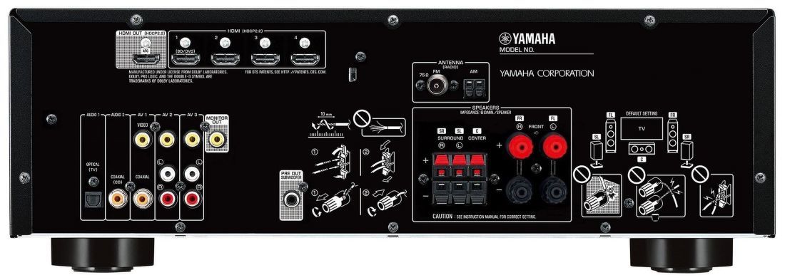 Yamaha RX-V383 černý AV receiver vystavený kus s plnou zárukou
