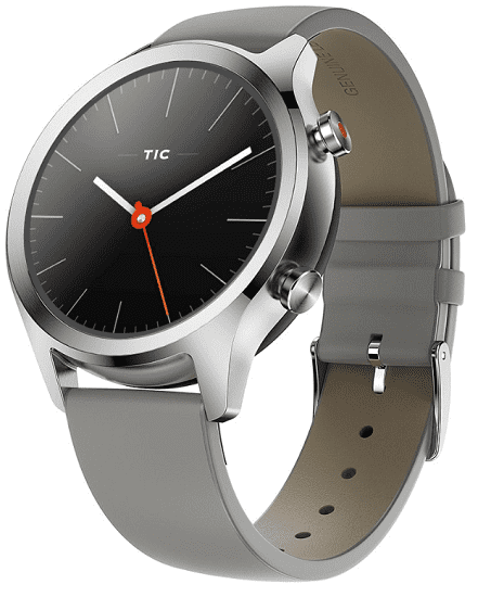 Chytré hodinky TicWatch C2 Platinum stříbrné