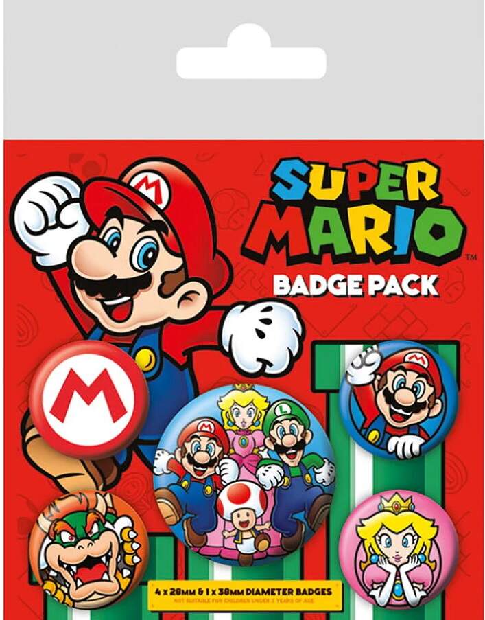 Set odznaků Set odznaků Super Mario
