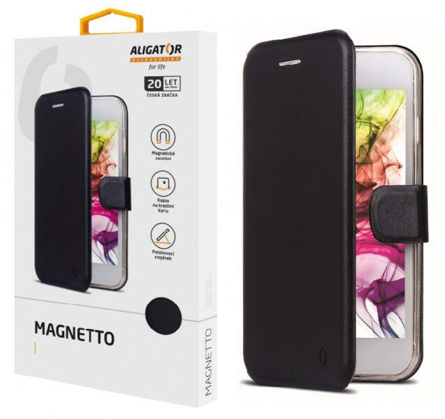 Pouzdro Aligator Magnetto pouzdro pro Apple iPhone 15 černé