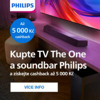 Cashback až 5 000 Kč k TV a soundbaru Philips