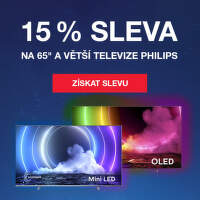 Sleva 15 % na 65" a větší televize Philips