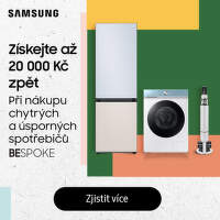 Cashback až 20 000 Kč na spotřebiče Samsung Bespoke