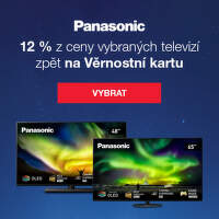 12 % zpět z ceny vybraných televizí Panasonic