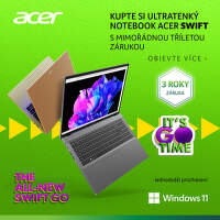 3 roky záruka na vybrané notebooky Acer