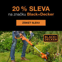 Dodatečná 20 % sleva na produkty Black+Decker