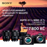 Fotoaparáty Sony s objektivem výhodněji