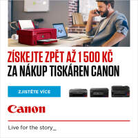 Cashback až 1 500 Kč na vybrané tiskárny Canon