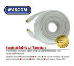 Mascom 7676-100W - koaxiálny kábel F-F konektory, OFC, 10 m