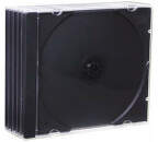 ESPERANZA Krabička na 1 CD - čierny tray, 5-pack vo fólií