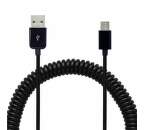 Mobilnet USB-C kabel 2A 40-240 cm zakroucený, černá
