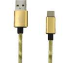 Mobilnet Micro USB 2A 1m, zlatá