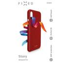 Fixed Story silikonový zadní kryt pro Huawei P30, červená