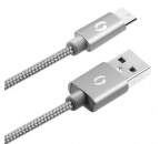 Aligator Premium microUSB kabel 2 A 1 m, šedá