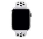 Apple Watch 44 mm Nike sportovní řemínek S/M a M/L, platinový/černý