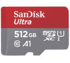 Sandisk Ultra microSDXC 512 GB A1 Class 10 UHS-I U1 + SD adaptér