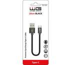 Winner datový kabel USB/USB-C 0,2m, černý