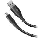 SBS USB 2.0/USB-C datový kabel Unbreakable 1m, černá