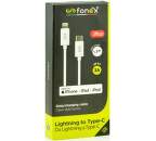 Fonex datový kabel Lightning/USB-C 1,2 m, bílá
