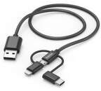 Hama 183304 3v1 USB-A / micro USB 1,5 m černý