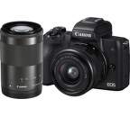 Canon EOS M50 černá + EF-M 15-45mm IS STM + EF-M 55-200mm IS STM