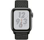 Apple Watch Series 4 Nike+ 40mm vesmírně šedý hliník/černý provlékací sportovní řemínek Nike