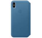 Apple kožené pouzdro Folio pro iPhone XS Max, modrošedá
