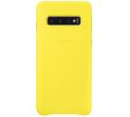 Samsung Leather Case pro Samsung Galaxy S10+, žlutá