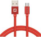 Swissten kabel USB/Micro USB 2,0 m, červená