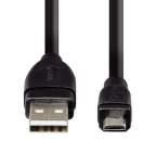 Hama micro USB 2.0 kabel 0,25m, černá