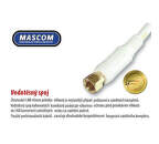 Mascom 7676-100W - koaxiální kabel F-F konektory, OFC, 10 m