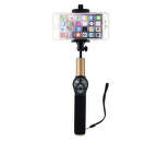 Winner selfie tyč s Bluetooth tlačítkem, černo-zlatá